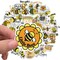 Cute Bee Motivational Stickers for Kids Teens Adults, Funny Bees Animal Stickers for Students, 50PCS Inspirational Be Yourself Aesthetic Hapiuen Stickers for Water Bottles Laptop Phone